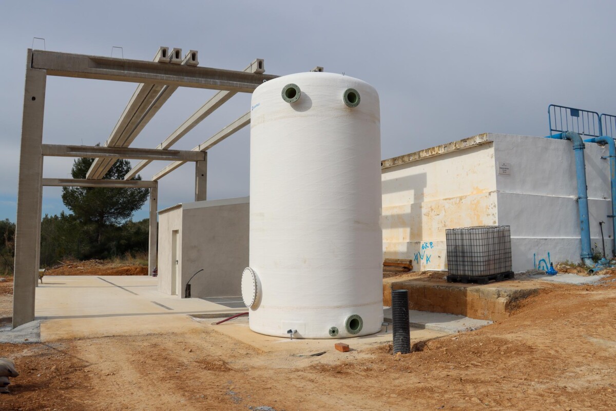 planta desnitrificadora para el suministro de agua potable a Calicanto